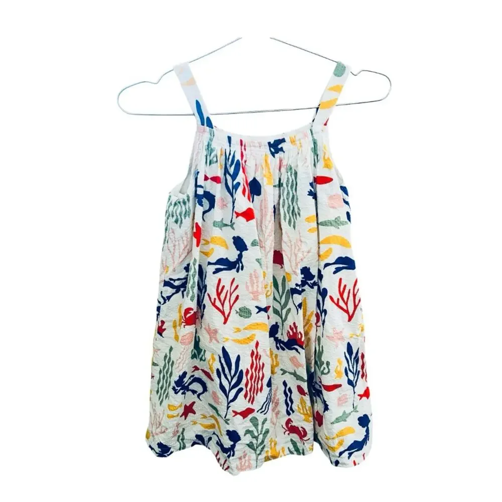 Disney Store Luca And Alberto Sea Monsters Seersucker Dress Size 7/8